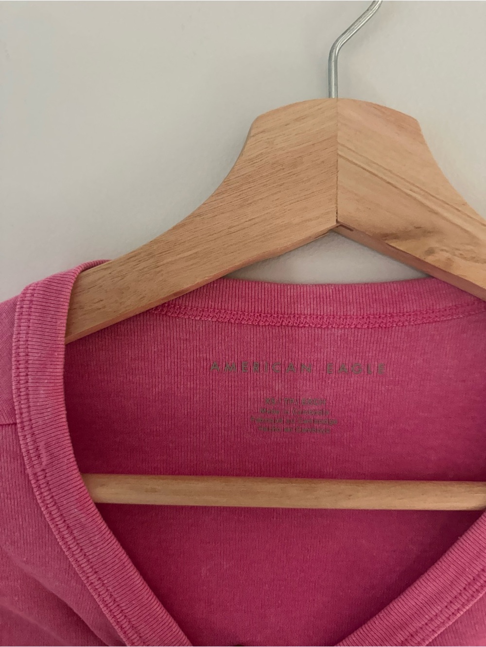 American Eagle Outfitters Hot Pink Short-Sleeve Mini Dress - Picture 2 of 3